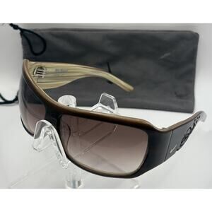 Nike Wrap Sunglasses Brown Gradient Lens Sport w/ Soft Case
